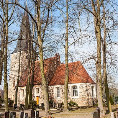 Die Kirche in Rottstock - Aussenansicht