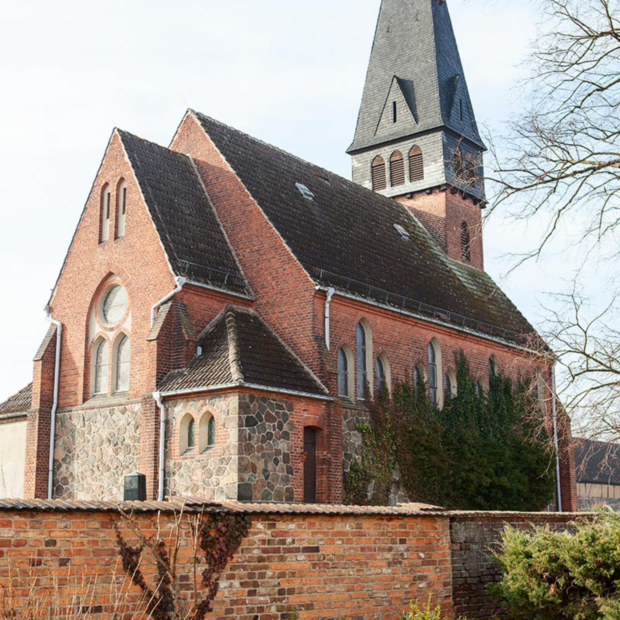 Die Kirche in Trebitz - Außenansicht