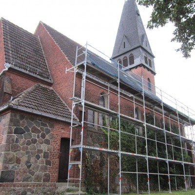 Neues Dach für die Kirche in Trebitz