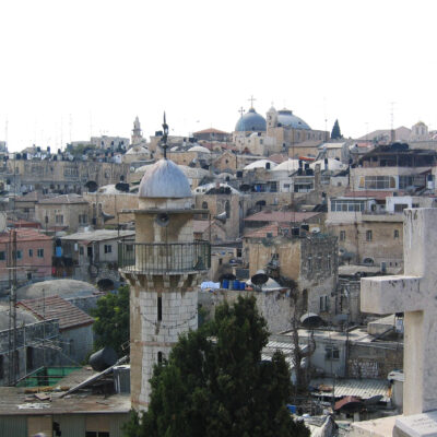 Moschee-und-Kirche-in-Jerusalem